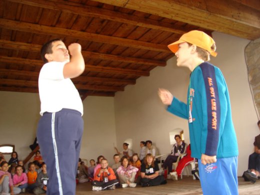 Rögtönzött mesejelenetekkel szórakoztattuk a tisztelt publikumot.